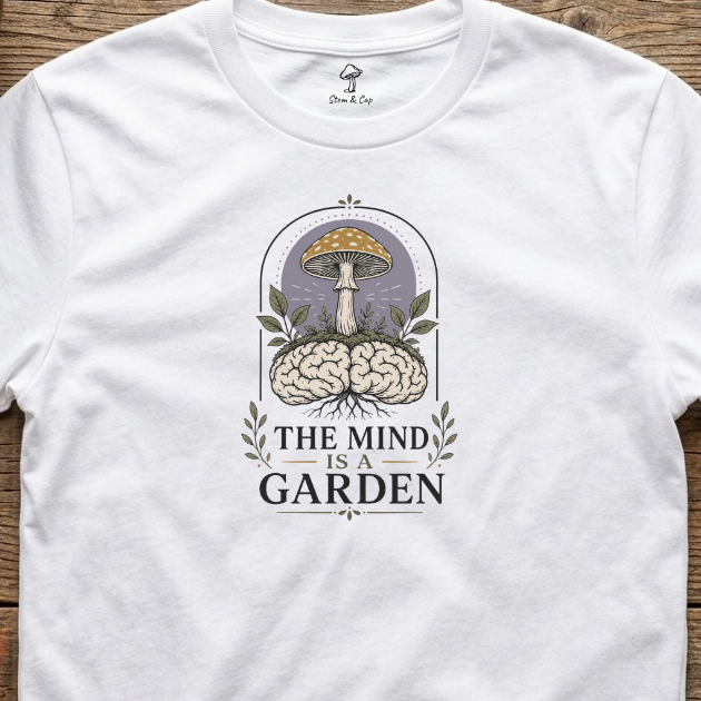 The Mind Is a Garden tee in White (card crop)