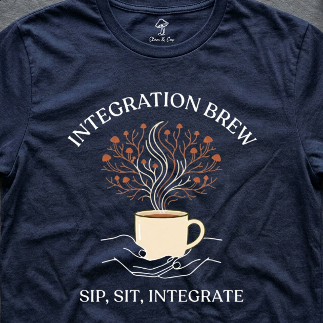 Integration Brew tee in Navy (card crop)