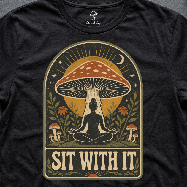 Sit With It tee in Black (card crop)