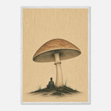 Shelter print, framed and hung