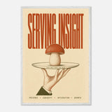 Serving Insight print, framed and hung
