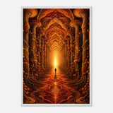 Cathedral of Spores print, framed and hung