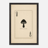 Queen of Spores print, framed and hung