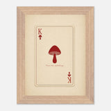 King of Spores print, framed and hung