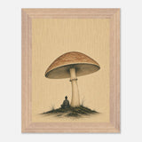 Shelter print, framed and hung