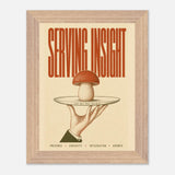 Serving Insight print, framed and hung