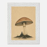Shelter print, framed and hung