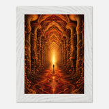 Cathedral of Spores print, framed and hung