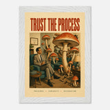 Trust the Process print, framed and hung
