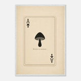 Ace of Spores print, framed and hung
