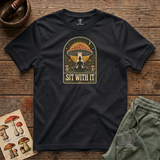 Sit With It tee in Black