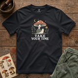 Take Your Time tee in Black