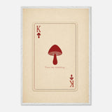 King of Spores print, framed and hung