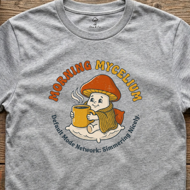 Morning Mycelium tee in Sports Grey (card crop)