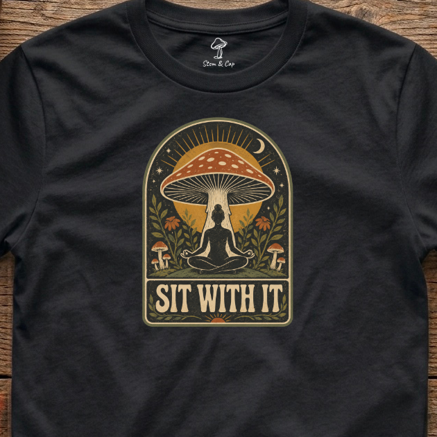 Sit With It tee in Black (card crop)