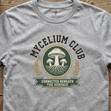 Mycelium Club tee in Sports Grey (card crop)