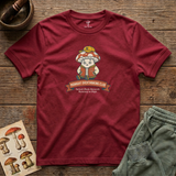 Midnight Overthinking Club tee in Cardinal Red
