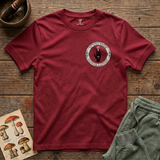 The Sacred Medicine tee in Cardinal Red