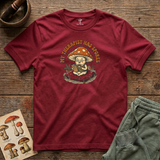 My Therapist Has Spores tee in Cardinal Red