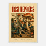 Trust the Process print, framed and hung