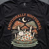 Emotionally Nocturnal tee in Black (card crop)