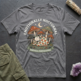 Emotionally Nocturnal tee in Sports Grey, flat-lay