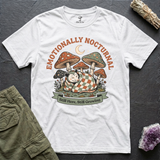 Emotionally Nocturnal tee in White, flat-lay