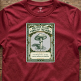 Fungi of the Mind tee in Cardinal Red (card crop)