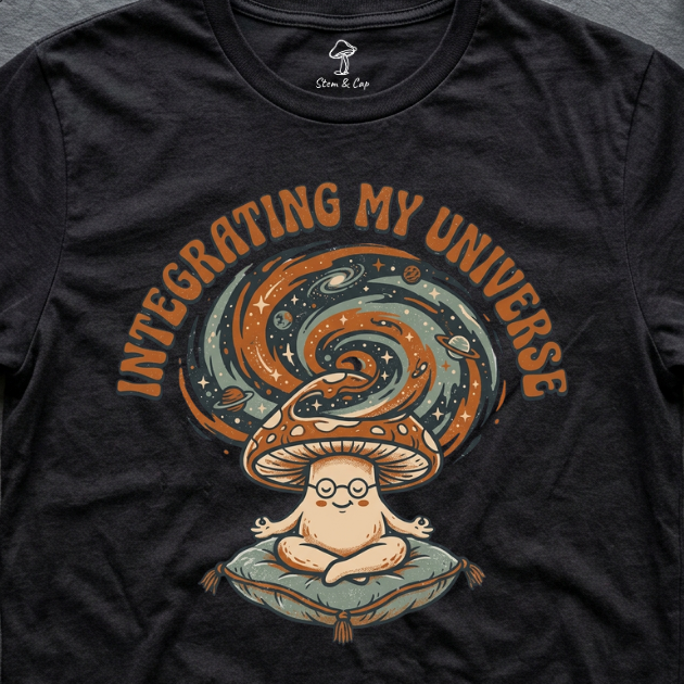 Integrating My Universe tee in Black (card crop)