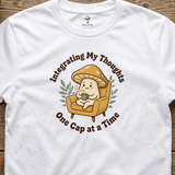 Integrating My Thoughts tee in White (card crop)