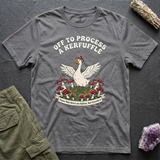 Off to Process a Kerfuffle tee in Sports Grey, flat-lay
