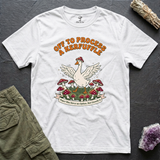 Off to Process a Kerfuffle tee in White, flat-lay