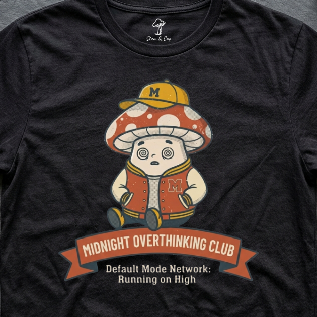 Midnight Overthinking Club tee in Black (card crop)
