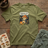 Grinding for Inner Peace tee in Olive