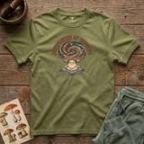Integrating My Universe tee in Olive