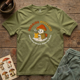 Morning Mycelium tee in Olive