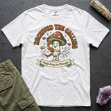 Received the Calling tee in White, flat-lay