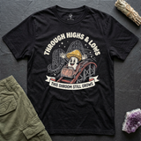 Through Highs & Lows tee in Black, flat-lay
