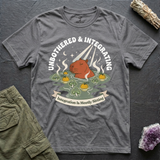 Unbothered & Integrating tee in Sports Grey, flat-lay