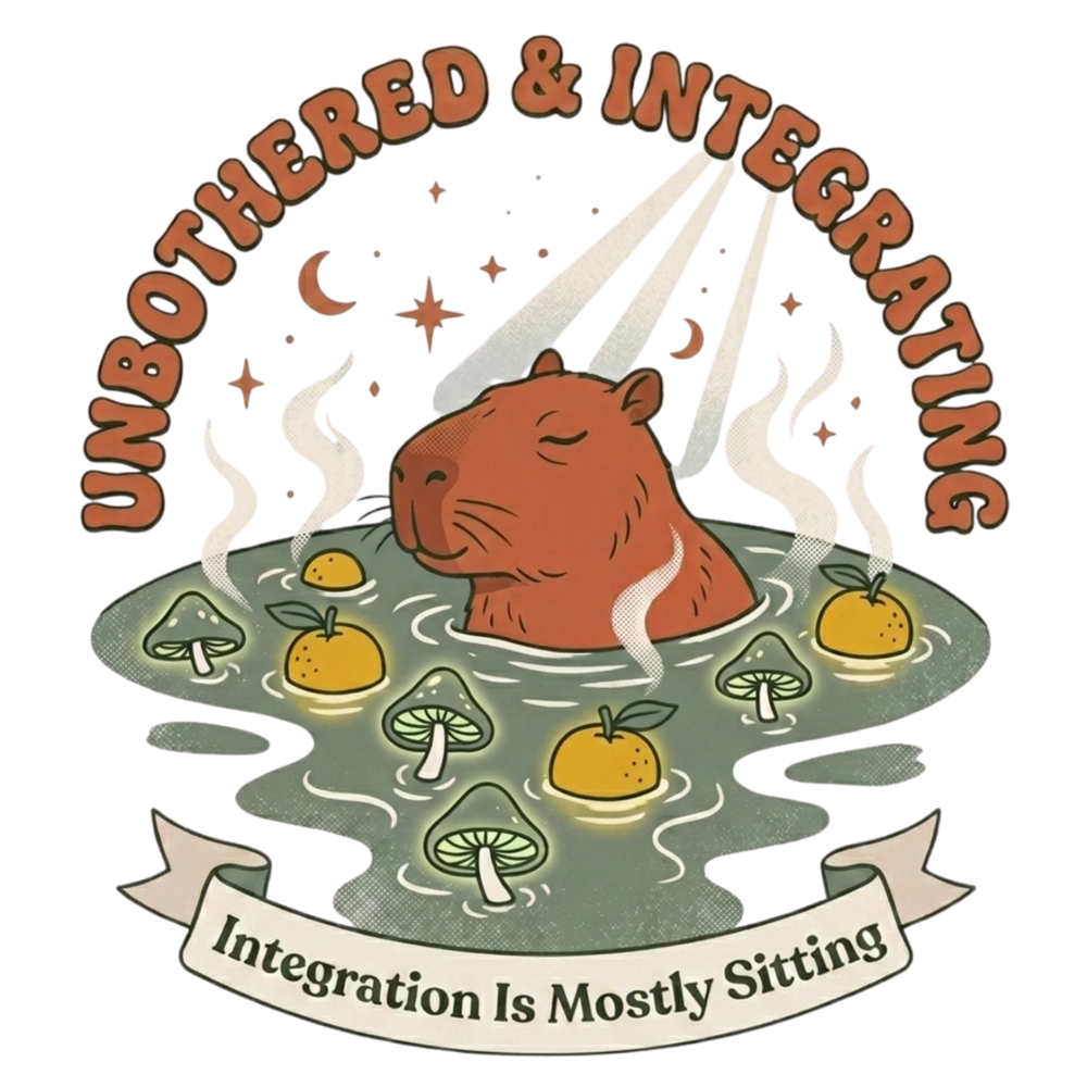 Unbothered & Integrating T-Shirt artwork