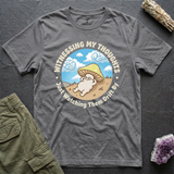 Witnessing My Thoughts tee in Sports Grey, flat-lay